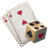 Baccarat und Würfel
